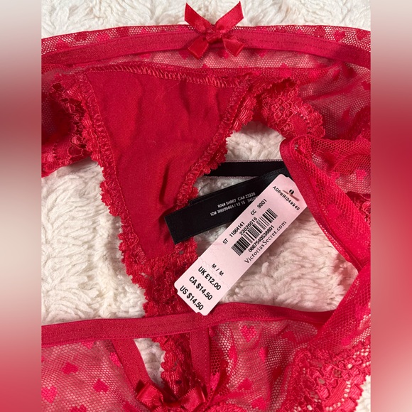 Victoria’s Secret Bra Set Sweetheart Red 34C L NWT, NWOT - Picture 8 of 8